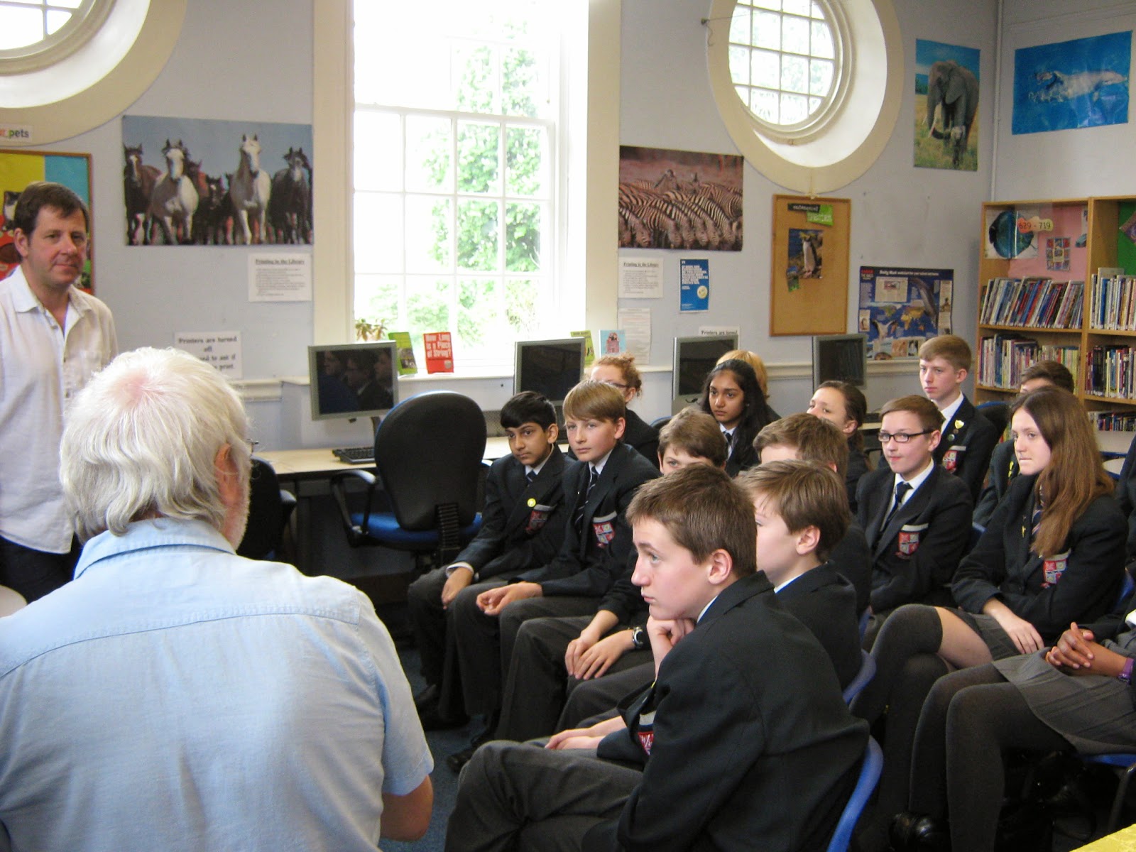 Ravensbourne School Library: AUTHOR VISITS TO TRS