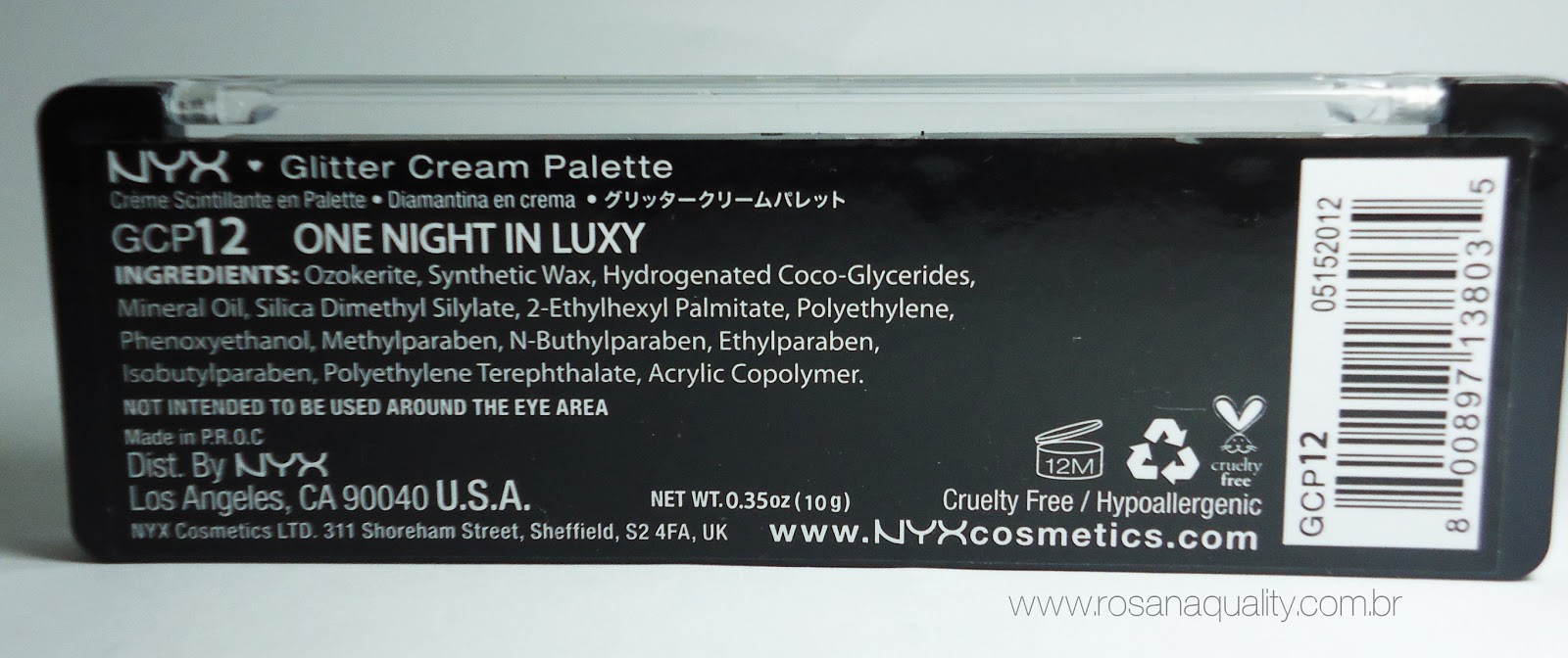 Glitter Cream Palette Nyx