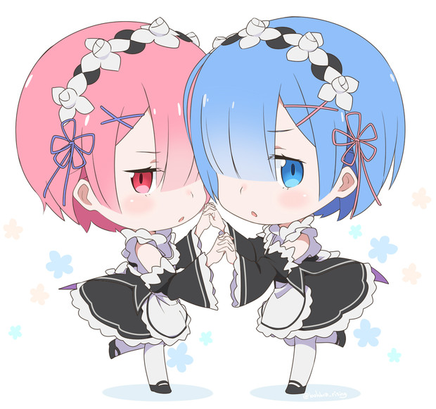 REM & RAM papercraft