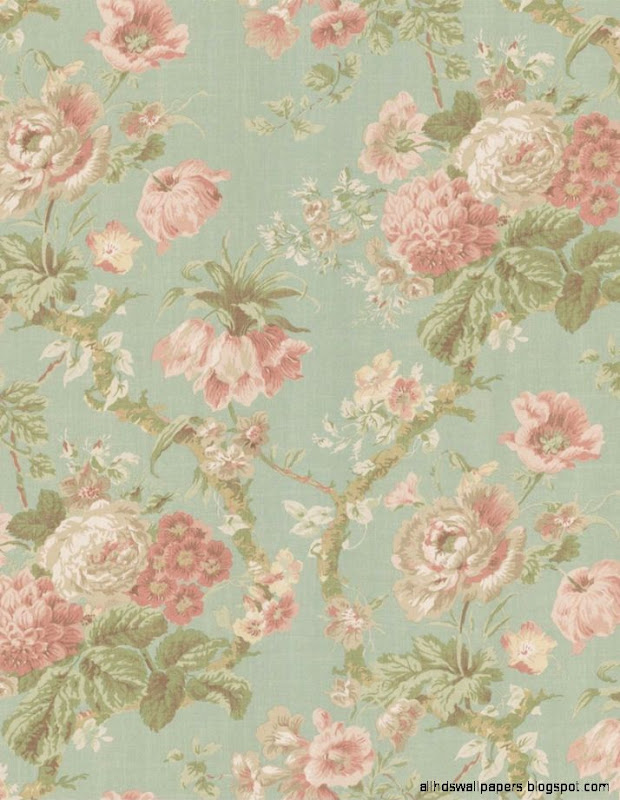 Vintage Floral Iphone 5 Wallpaper
