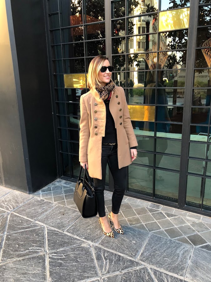 Fitness And Chicness-Black Camel and Animal Print Look-6