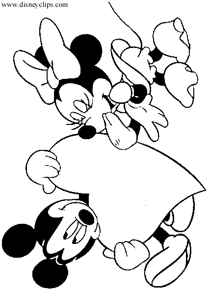 valentine disney coloring pages - photo #12