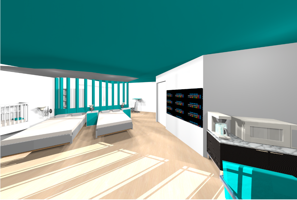 Interiores 3: Diseno de Color habitacion doble y suite