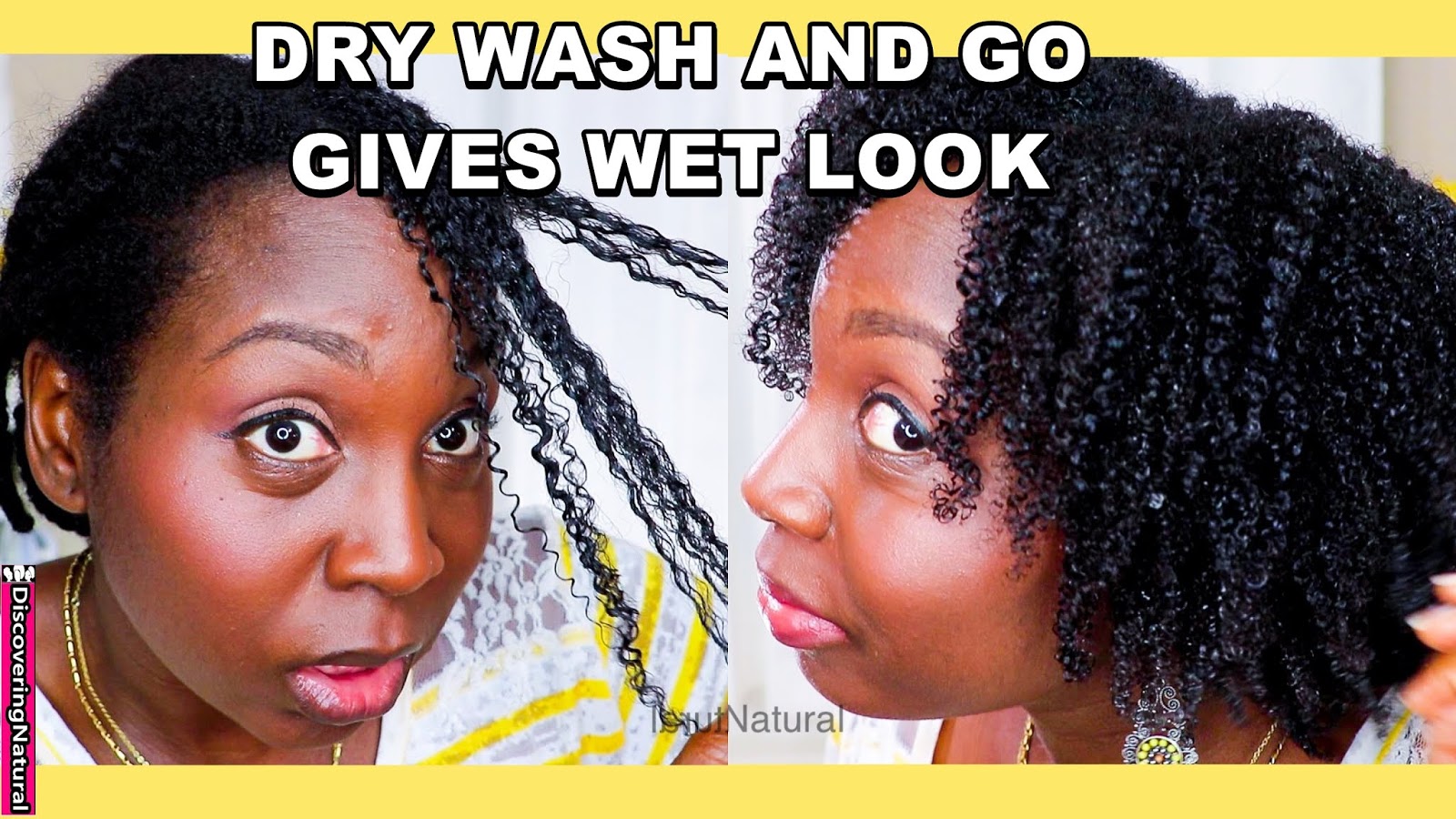 Discoveringnatural 1 Product Dry Wash And Go Wet Look On Natural
