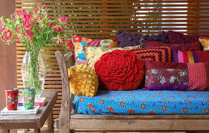 almofadas artesanais- croche- trico- patchwork