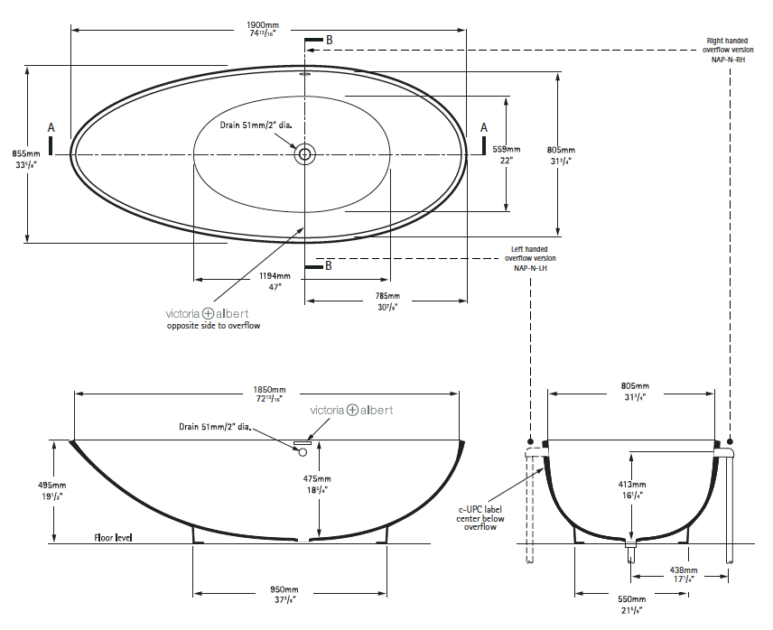 austin cubed is your tub lefthanded or righthanded?