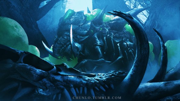 Monstros, criaturas e guerreiros nas ilustrações de fantasia e ficção de Chun Lo Chun Lo artstation deviantart arte ilustrações fantasia ficção científica terror monstros dragões criaturas