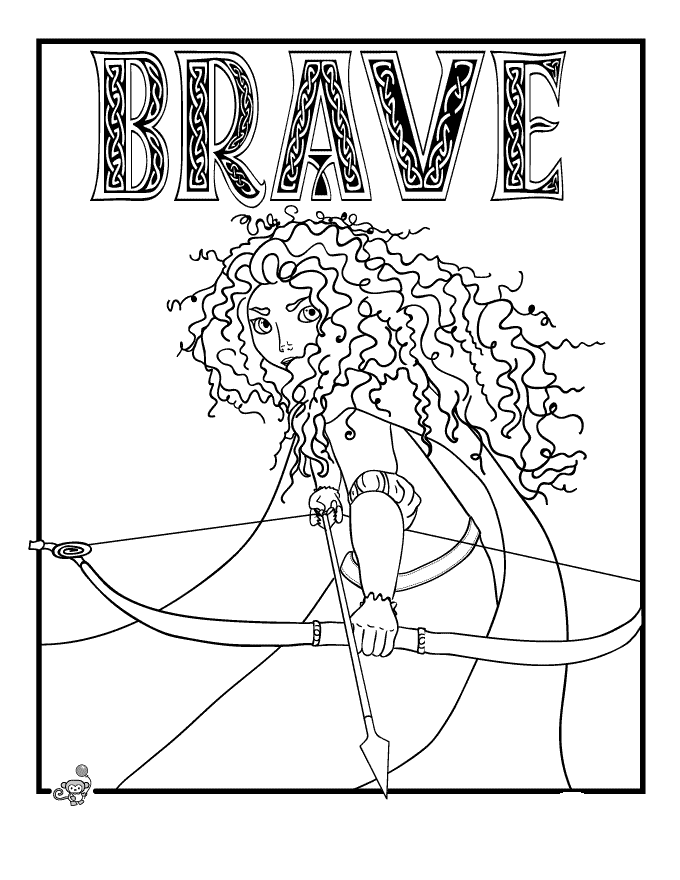 walt disney brave coloring pages - photo #1