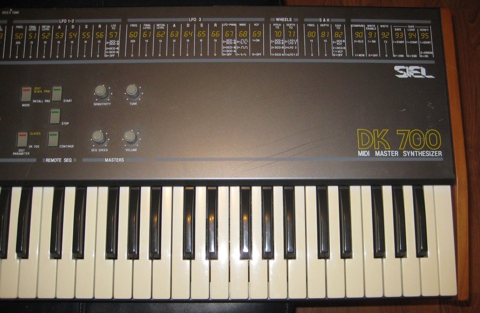 MATRIXSYNTH Siel DK700 Vintage Midi Master Synthesizer, SSM Based
