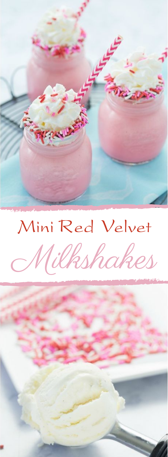Red Velvet Milkshakes #milkshake #drinks