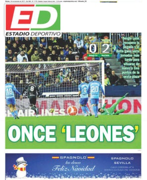 Betis, Estadio Deportivo: "Once leones"