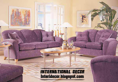 purple living room furniture, purple sofas, purple chairs