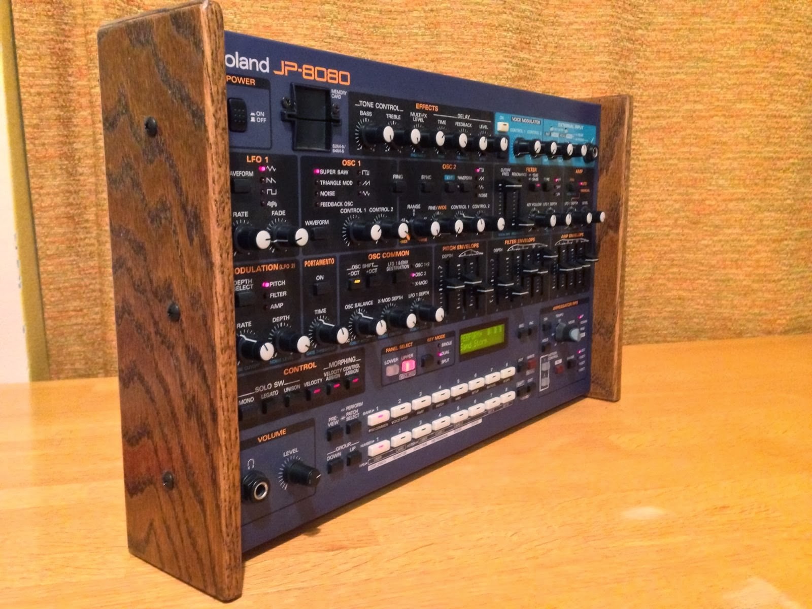 MATRIXSYNTH Roland JP 8080 SYNTH  MODULE w Custom Wood Sides