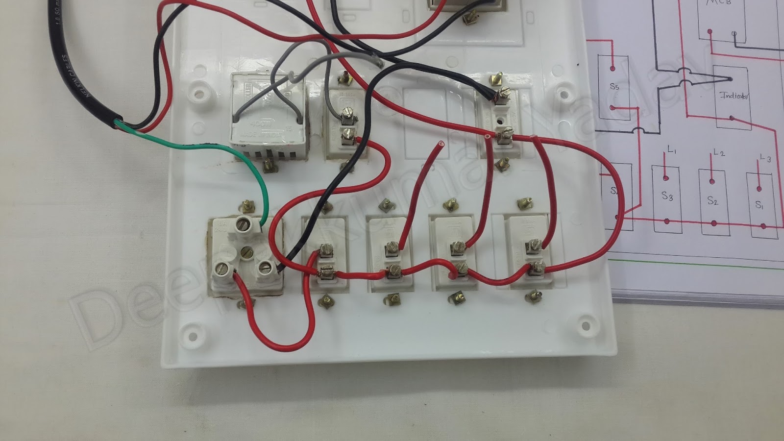 House Wiring of Main Electrical Board Step by Step
