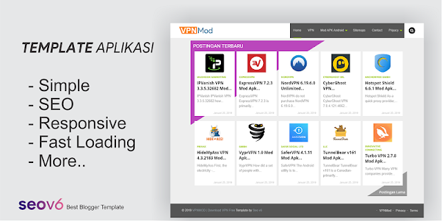 Template Blog Aplikasi Keren Gratis
