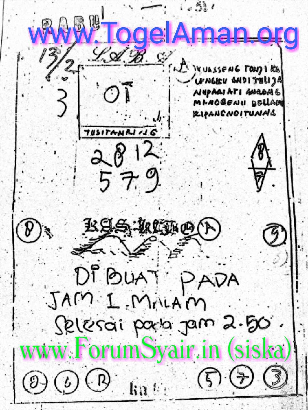 Forum Syair Sgp Rabu 13 02 2019 Opesia Official