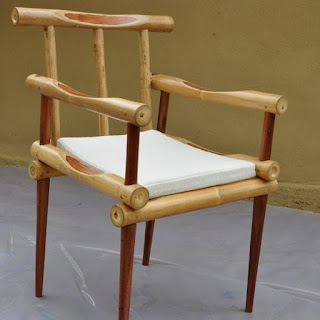 contoh kursi bambu