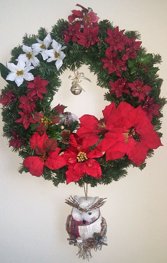 CORONA NAVIDEÑA DIY - MATERIAL ARTIFICIAL