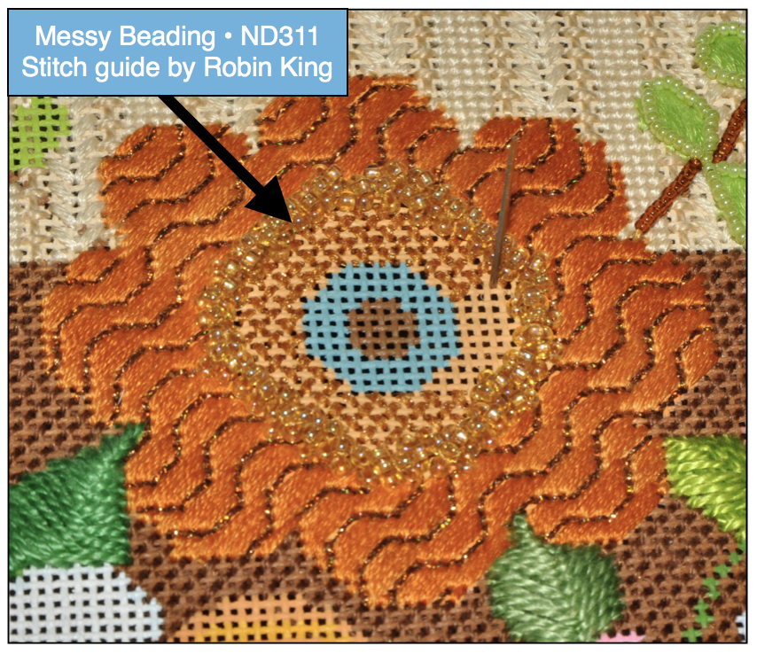 Needlepoint Study Hall Beading Wrapup
