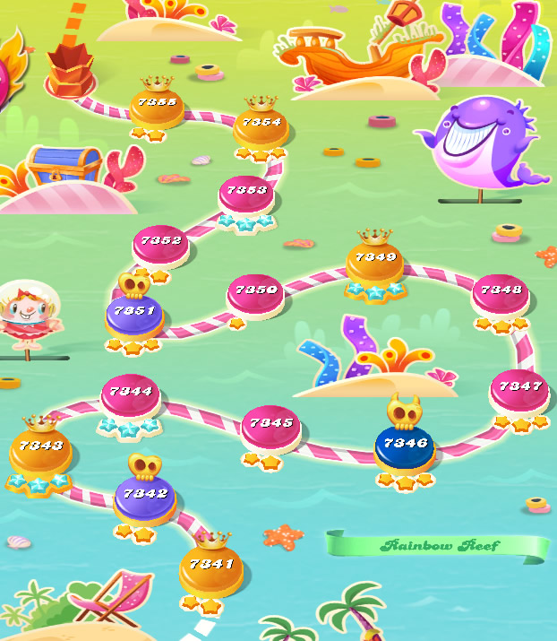 Candy Crush Saga level 7341-7355 Candy Crush Saga level 7341-7355