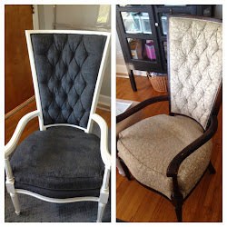 fabric chairs painted paint furniture painting chair chalk diy upholstery hometalk upholstered leather re spray couch cloth water blissfully chic