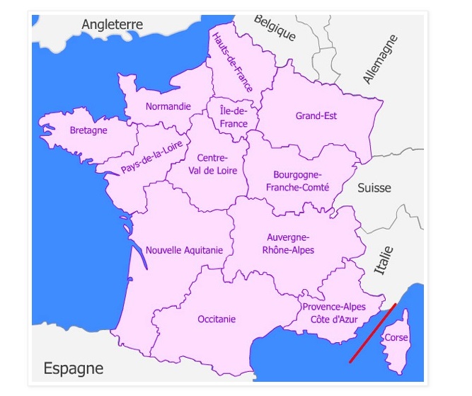 Нормандия и Бретань на карте Франции. Нормандия на карте Франции. Нормандия регион Франции на карте. 13 Regions de France. Region de france
