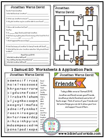 Life of David: 12. Jonathan Warns David | Bible Fun For Kids