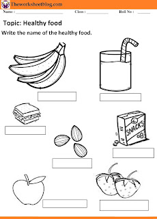 healthy and unhealthy food worksheets