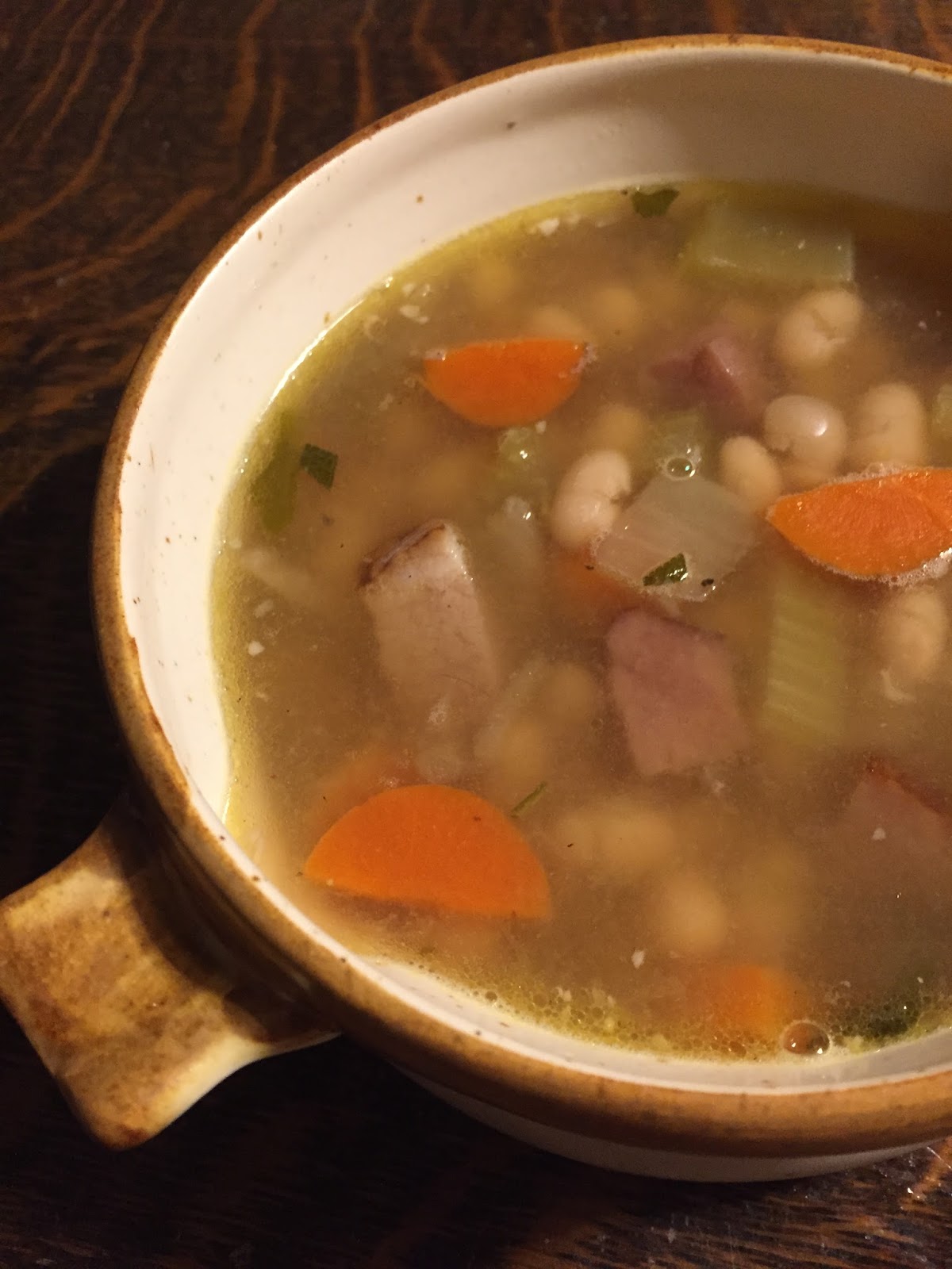 Diaries of a Dietitian White Bean and Ham Soup