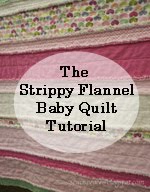 Strippy Flannel Baby Quilt