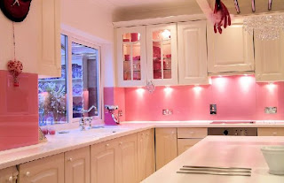 American pink kitchen cabinets picture