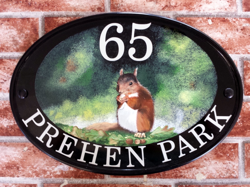 Pictorial House Signs from Yoursigns Ltd House address plaque with