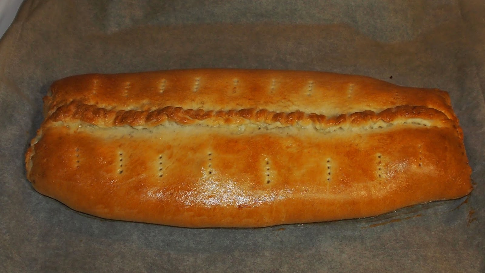 Кулебяка с гречкой