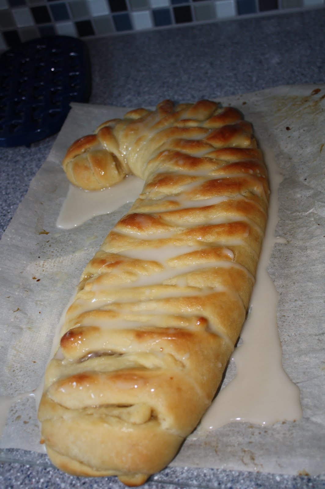 In The Kitchen With My Little Monkeys Candy Cane Shaped Bread