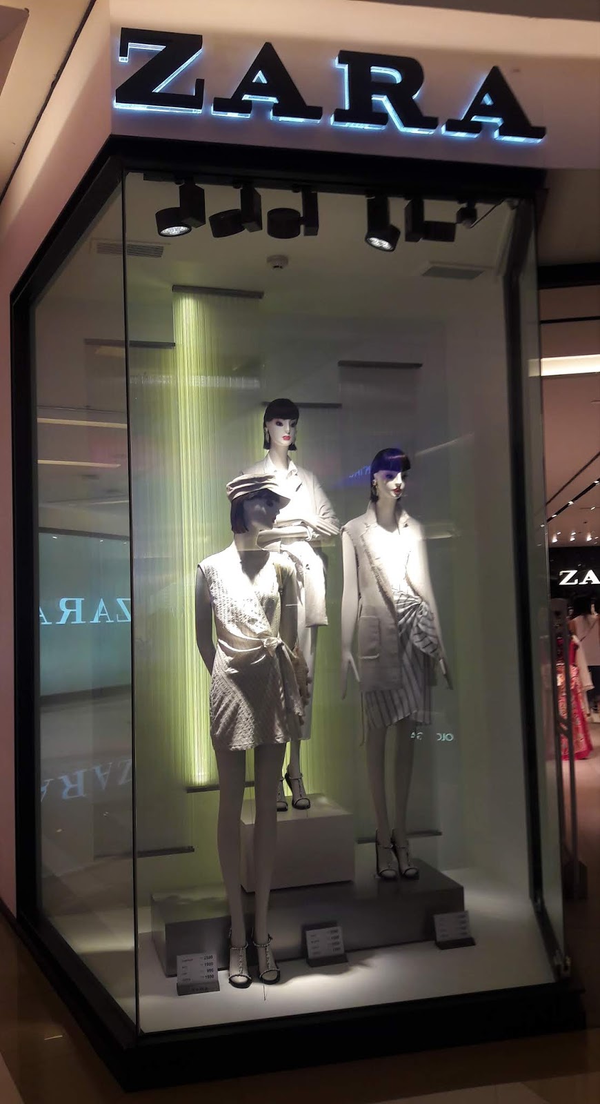 ZARA window display at ZARA Siam Paragon in Bangkok, Thailand