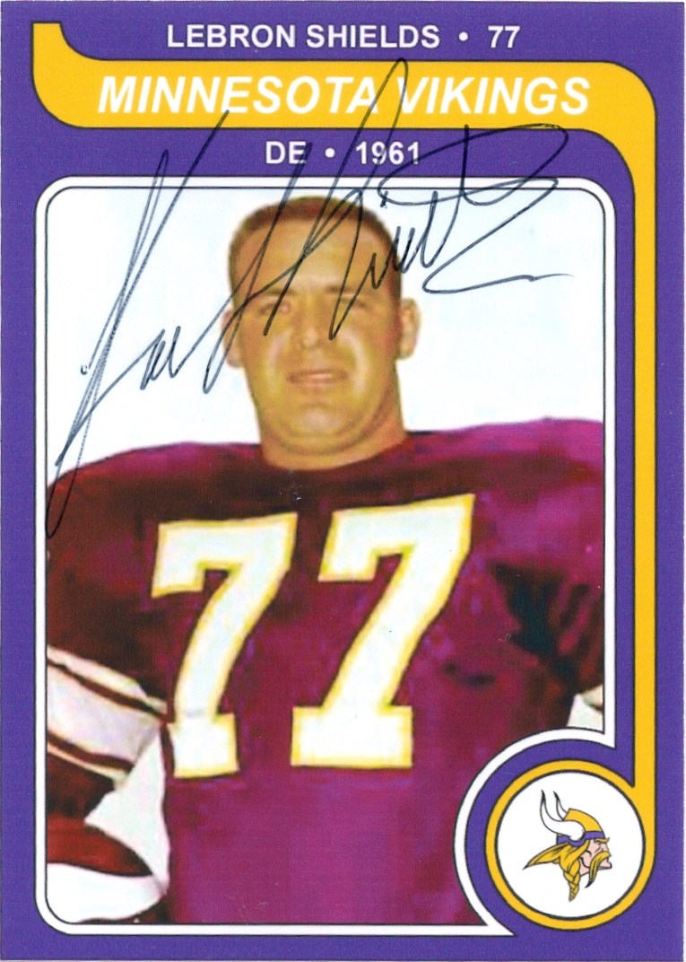 Minnesota Sports Autograph Project LEBRON SHIELDS