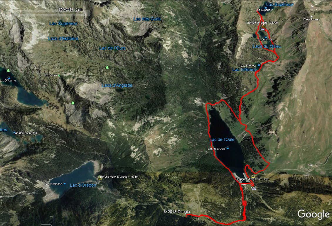 Lac De Bastan Depuis Col De Portet Res'Pyr'Rando: Lacs de Bastan depuis Artigusse