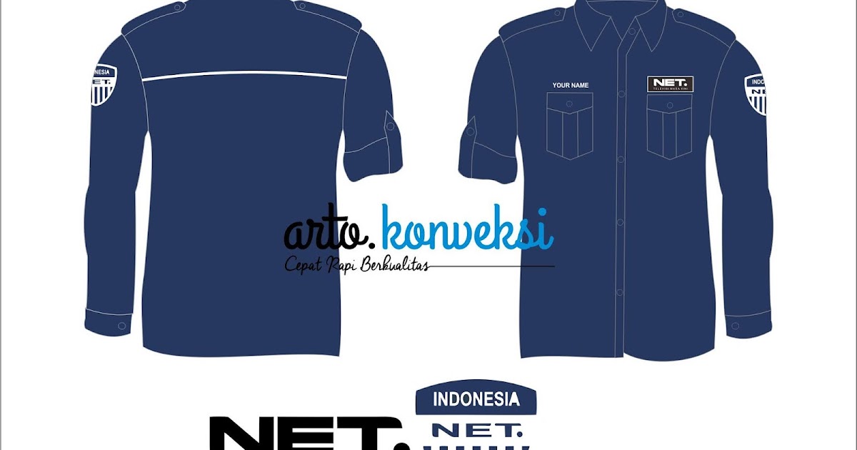 Download Download Desain Baju Dan Seragam Net Tv Corel Draw 0856 333 0071 Jasa Konveksi Dan Bordir Terbaik Yellowimages Mockups
