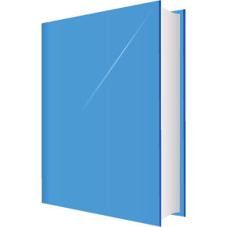 Blue book vector illustrator with different colour.