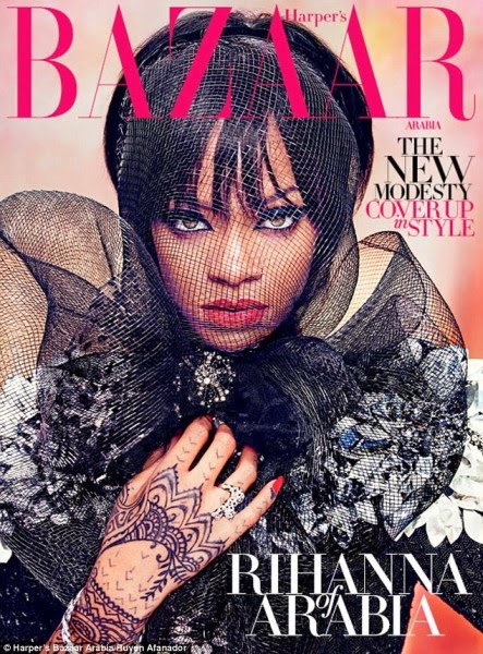 eGistOnline Magazine: Rihanna Looks Glam & Covered Up In Arabia Style ...