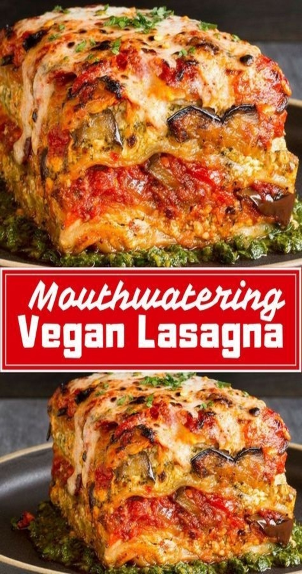 Voluptuous Roasted Vegetable Vegan Lasagna With Puttanesca Sauce