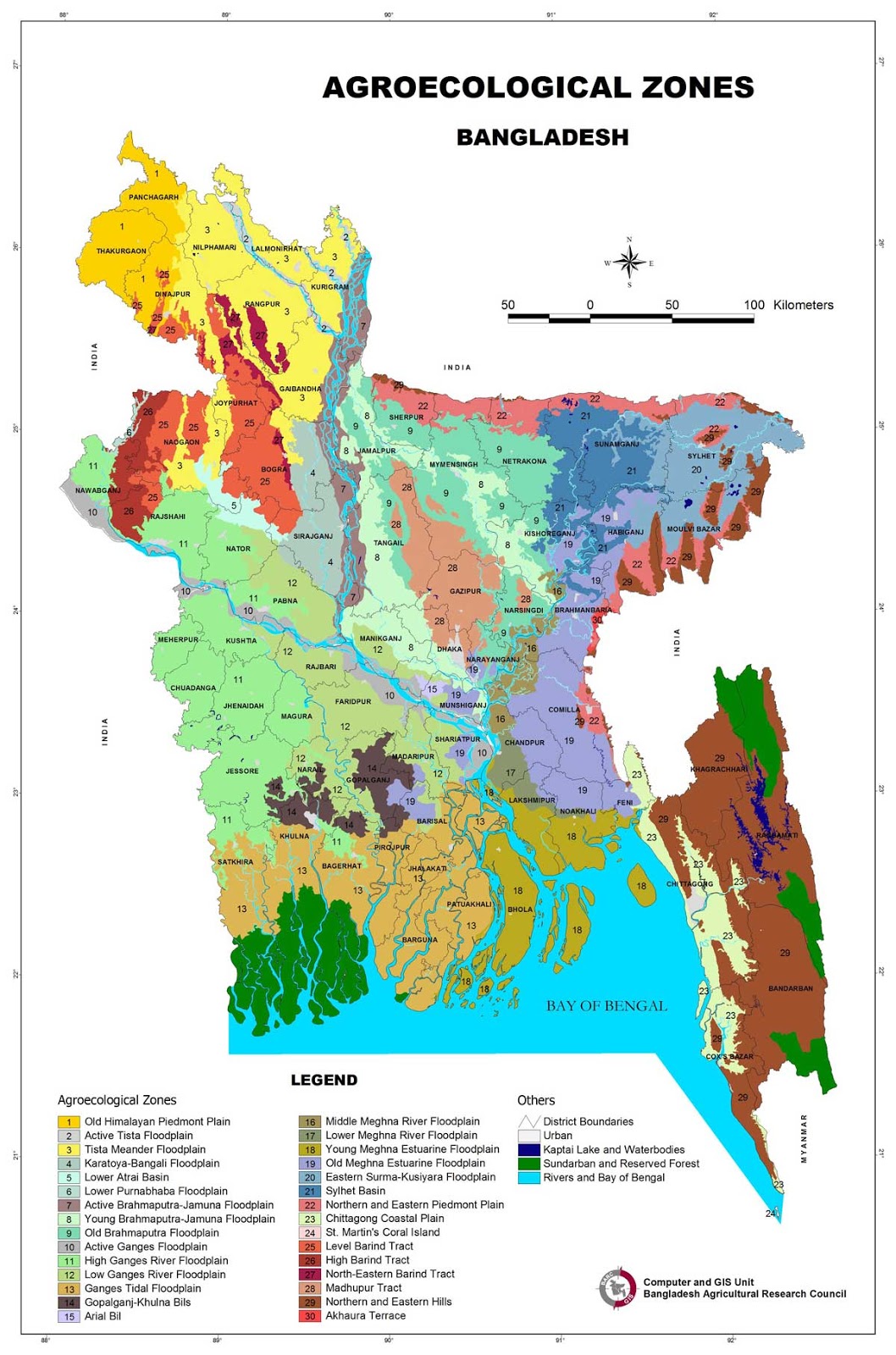 Agroecological Zones of Bangladesh