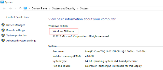 How to find out the version / Build of Windows Operating system