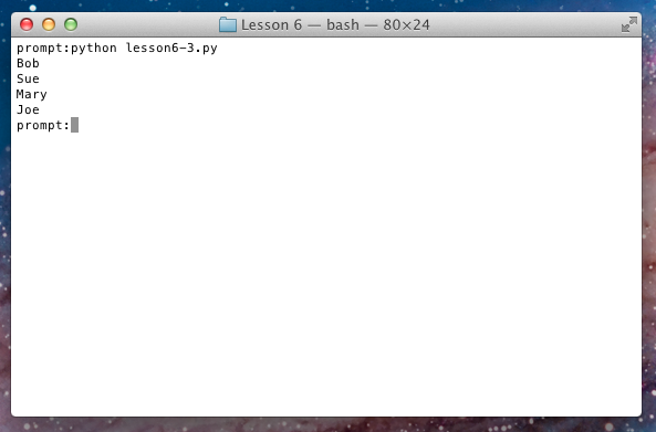 Getting Started with Python: Lesson 6 - Loops