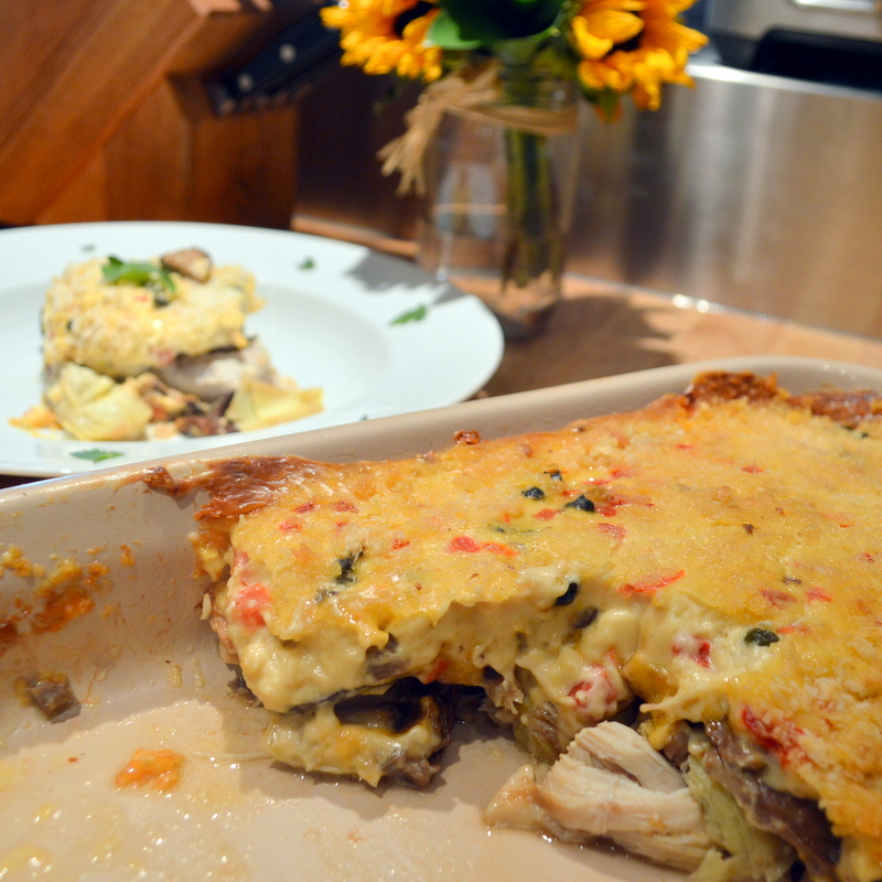 Chicken Casserole with Mushrooms, Artichokes and Capers This Is How I