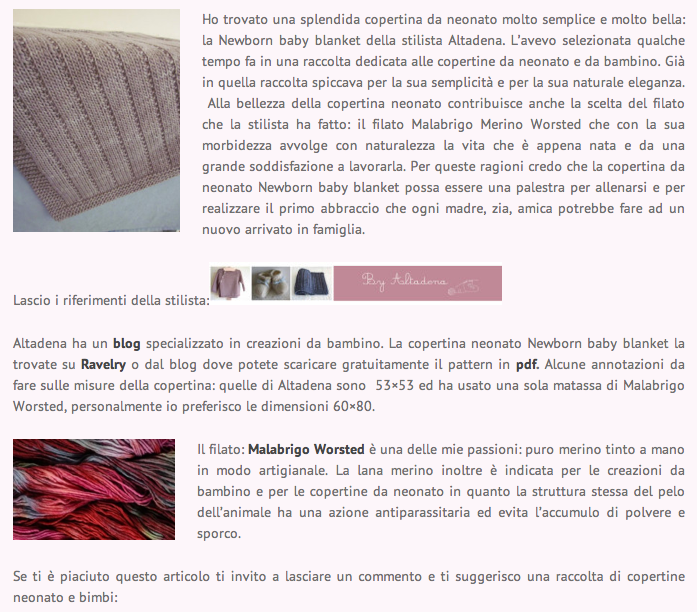 Altadena's baby designs Newborn baby blanket, famous in Italy...