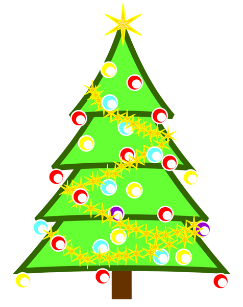 free clipart images of christmas trees - photo #42