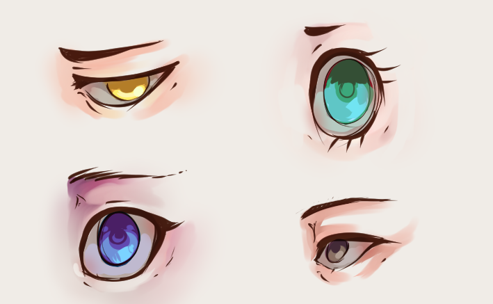 anime eyes close up 10807081 Vector Art at Vecteezy