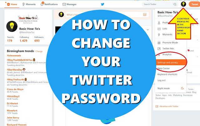 How To Change Your Twitter Password - Basic How-To's