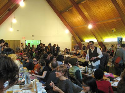 One of the larger rooms with tables